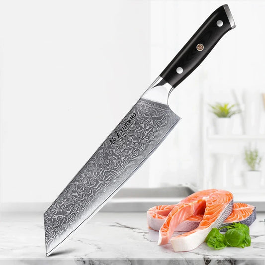 Damascus Steel Professional Chef Knife – Precision for Perfect Sashimi Cleaver